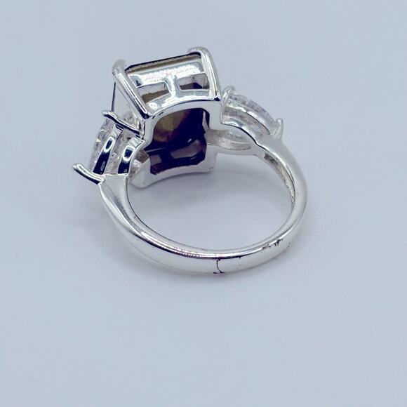 NWOT Charter Club Size 5 Ring with Faux Sapphire & CZ Accents - Picture 2 of 3